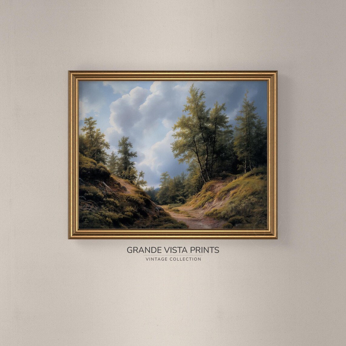 Nature Trail Landscape Painting, Forest Path - Image 3