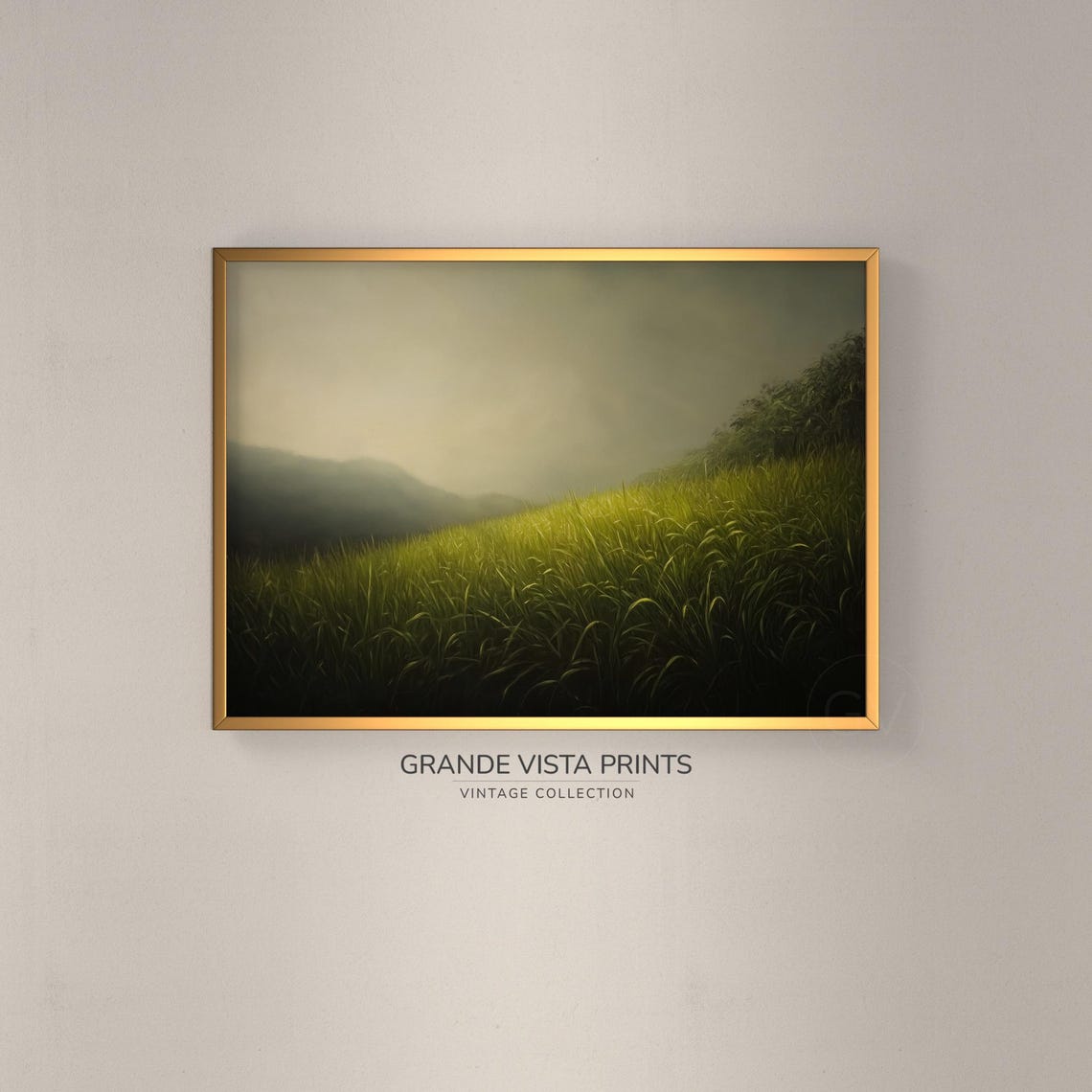 Misty Mountain Landscape Wall Art Springtime Wall Art Instant Art Print Landscape Print Gv4925