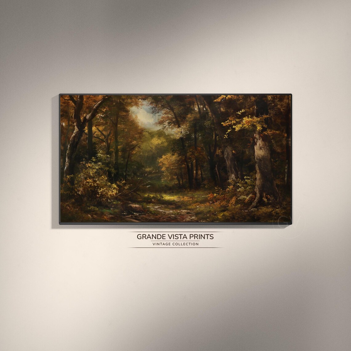 Forest Frame Tv Art Deep Forest Path Landscape Home Decor Tv Art Instant Forest Wallpaper Gv4090