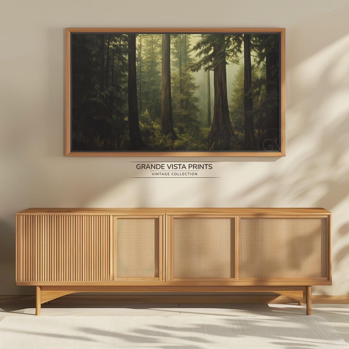 Forest Frame Tv Art Deep Forest Path Landscape Home Decor Tv Art Instant Forest Wallpaper Gv4899 - Image 4