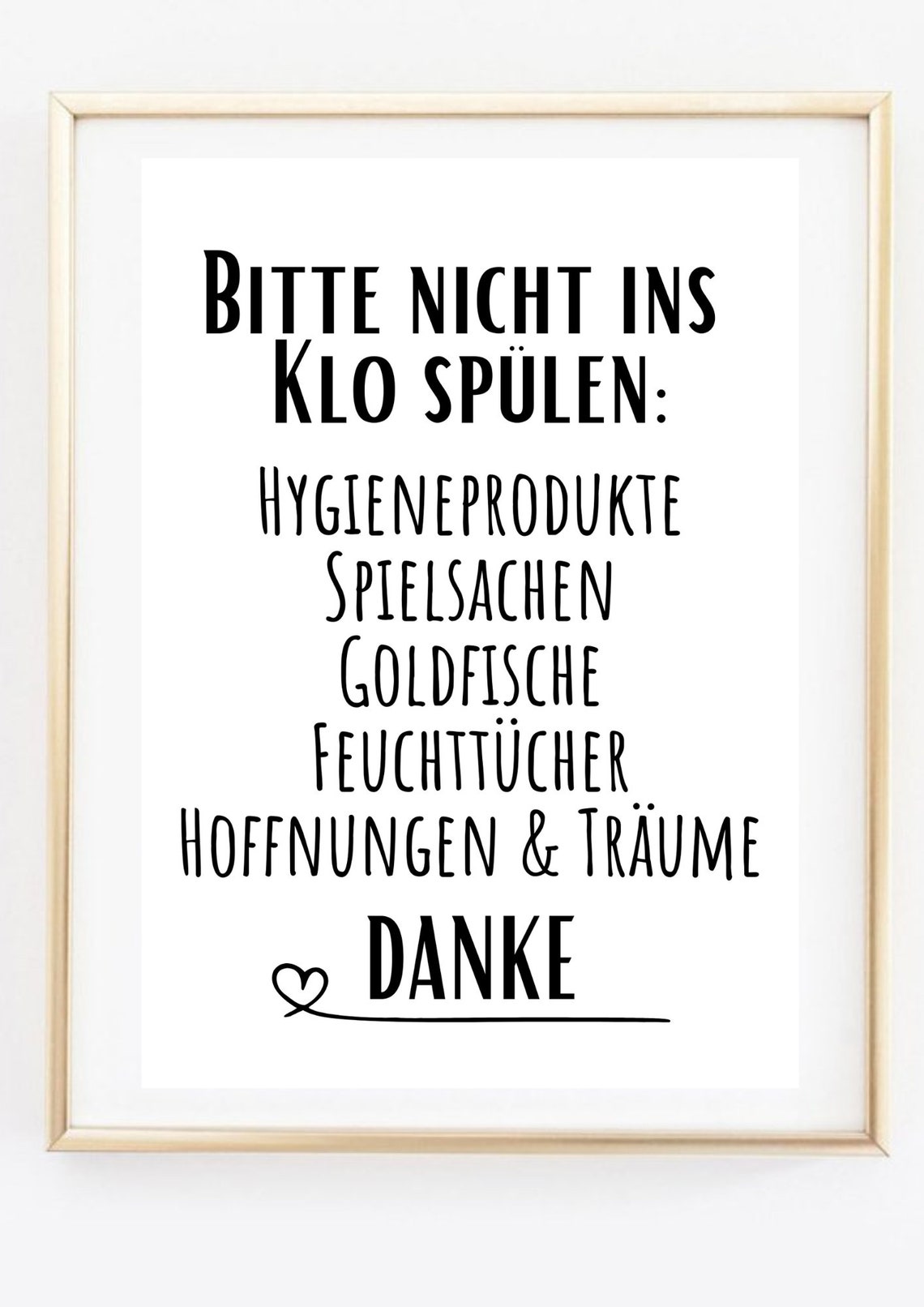 Din A4 Art Print Without Frame Funny Saying Please Do Not Flush The Toilet Toilet Toilet Bathroom Guest Toilet Toilet Paper Picture Print Poster - Image 3