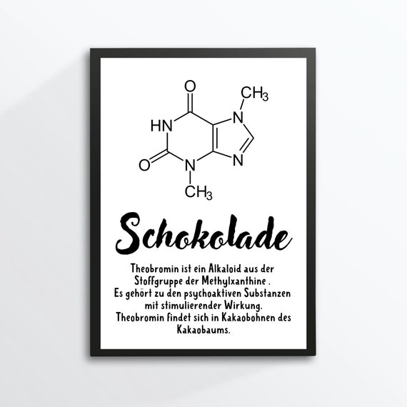 Chocolate Molecule Definition Chemistry Love Gift