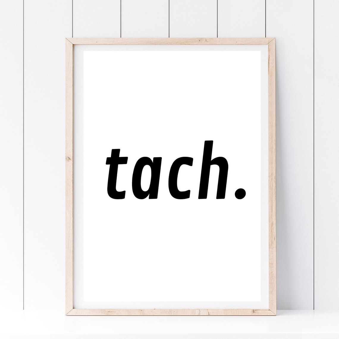 Tach Good Day Typography Art Print Poster