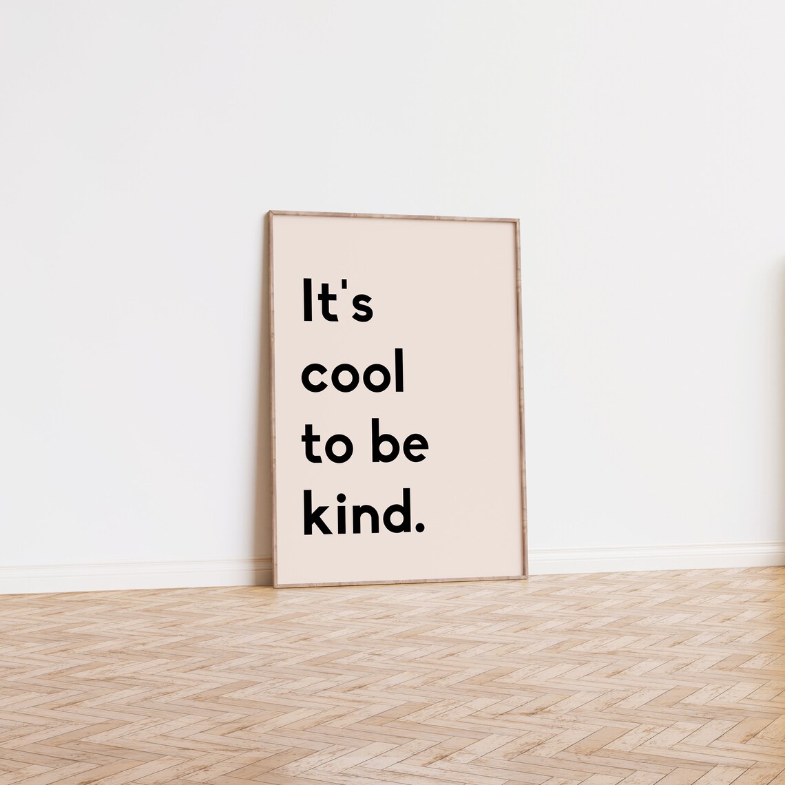 It's Cool To Be Kind Quote Art Print, Nursery Decor - Image 3