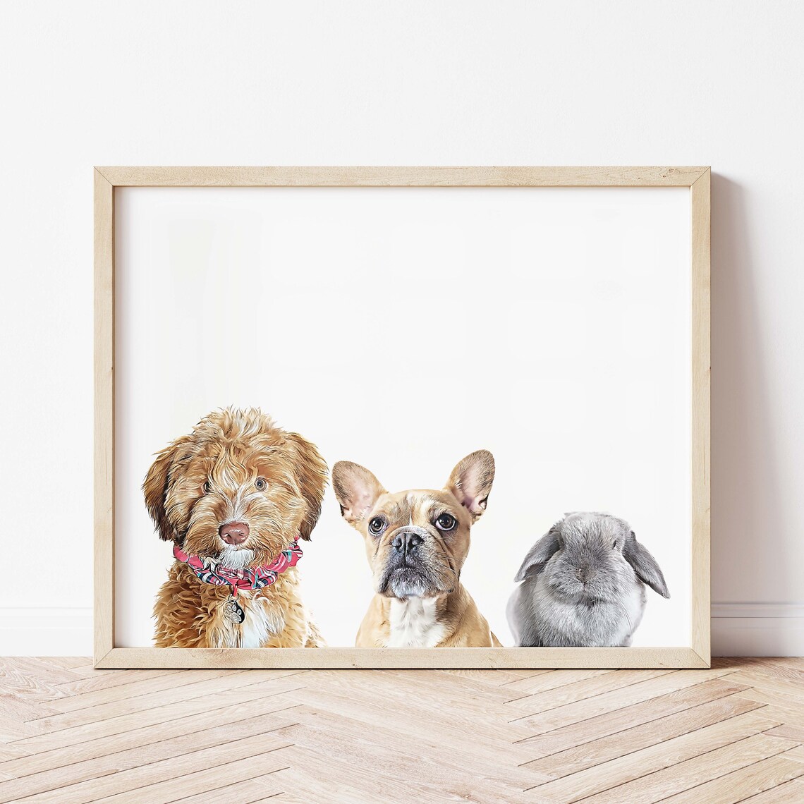 Custom Pet Portrait From Photo, Memorial Art Print - Image 3