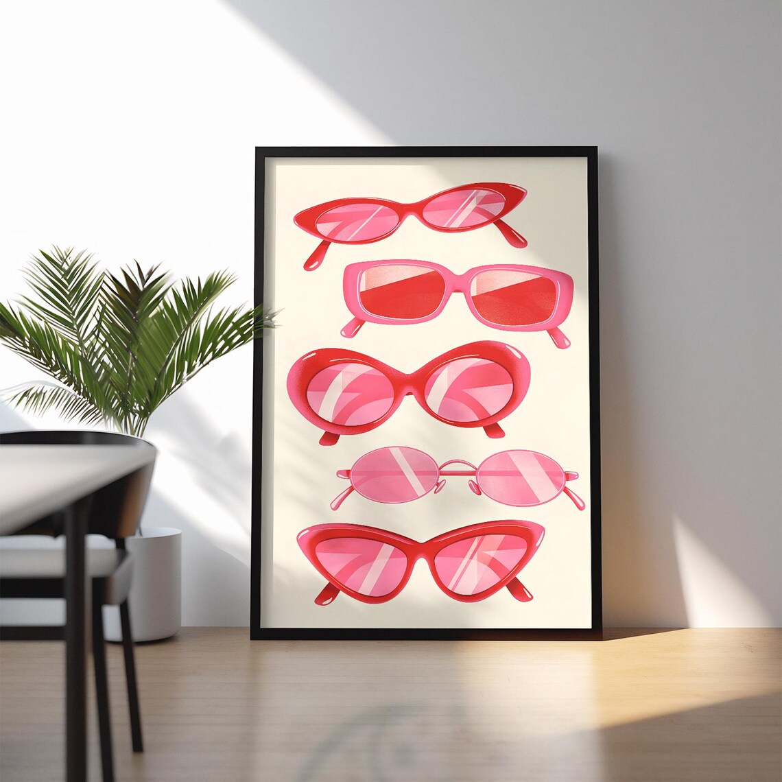 Yes Girl You Can Print Pink Motivational Wall Art