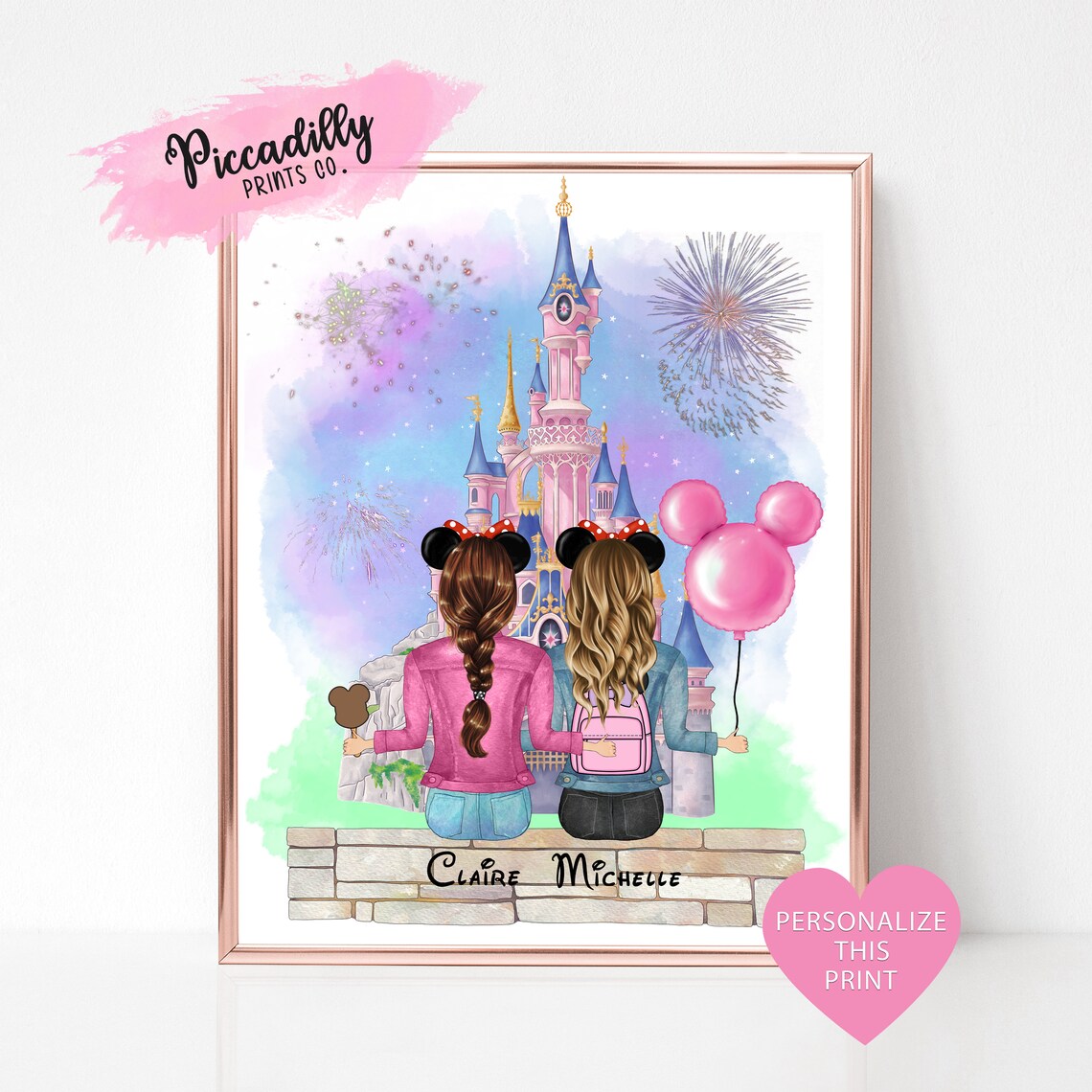 Personalised Magic World Family Portrait Art Print