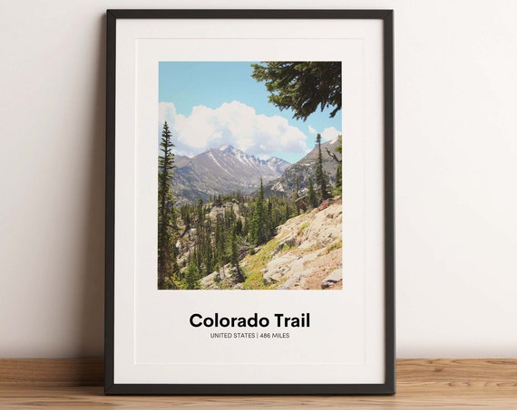 Colorado Trail United States Rocky Peaks Forest Hike View Poster
