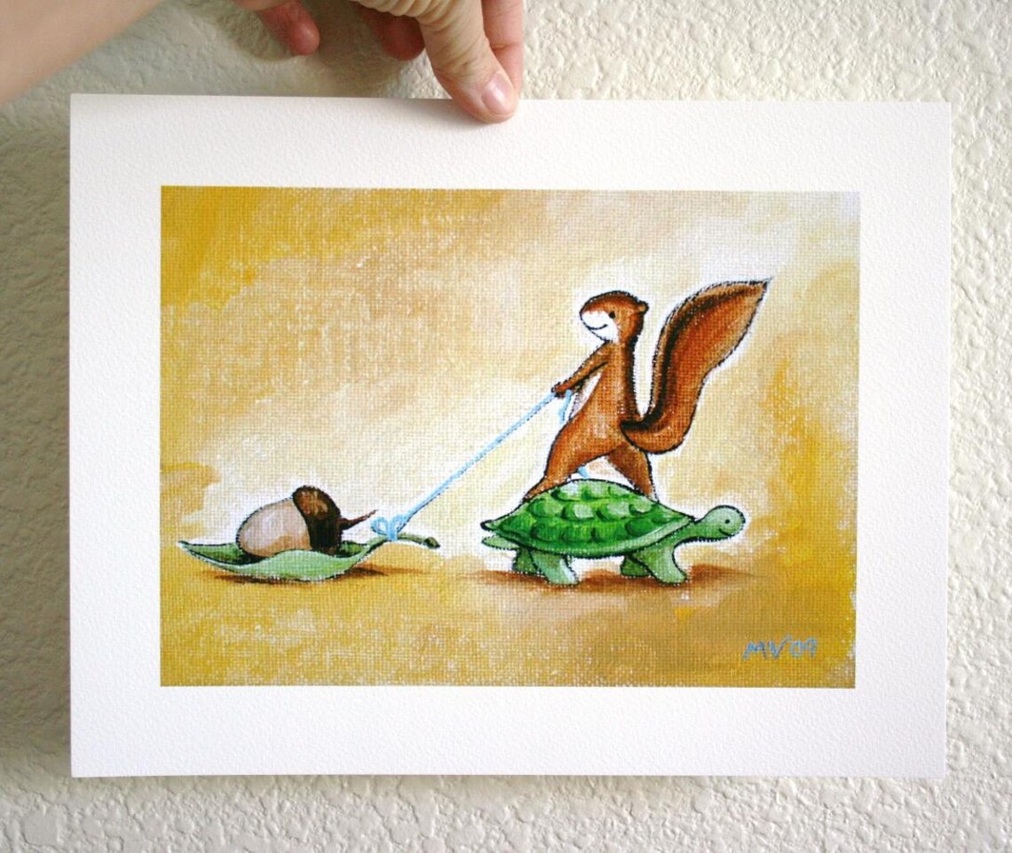 Treasure Nut Animal Print, Turtle and Squirrel - Image 2