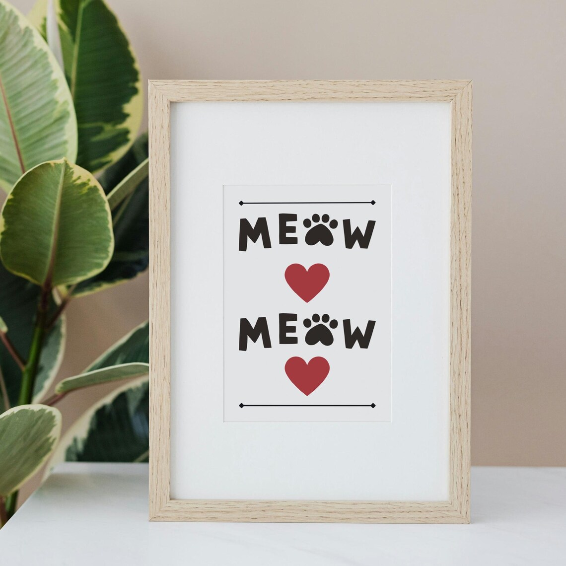 Cute Cat-Themed Poster for Animal Lovers