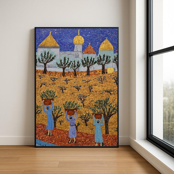 Palestine Art Print Palestinian Wall Collection Middle Eastern Decor Abstract Traditional Designs