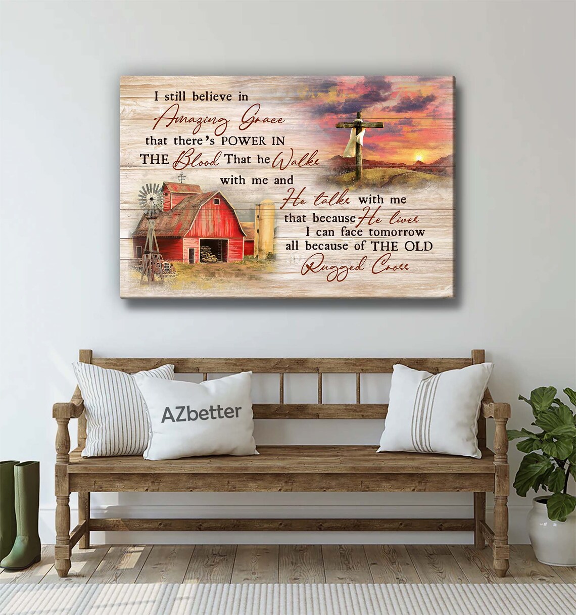 Jesus I Still Believe, Vintage Farmhouse Art Print - Image 5