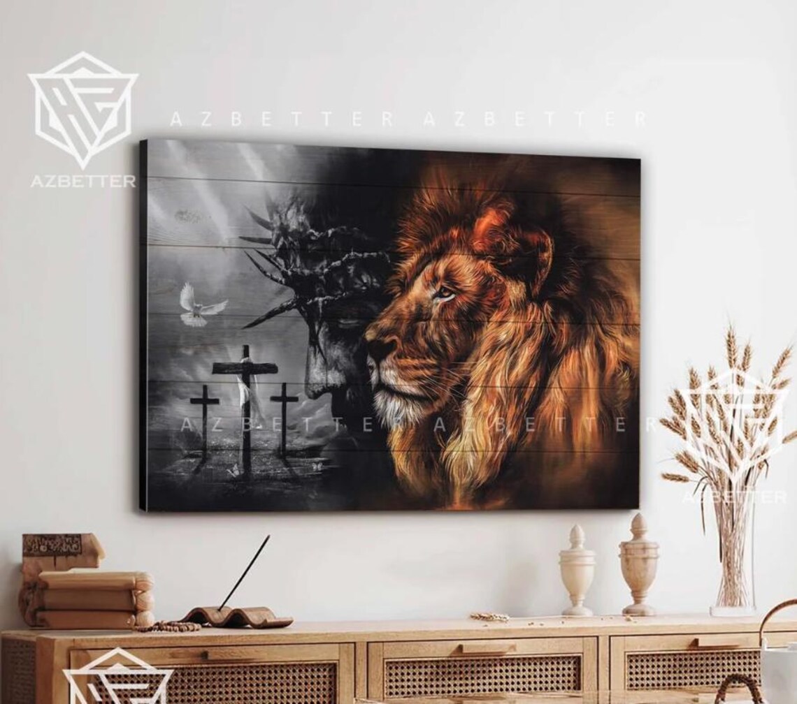 Lion of Judah Art Print, Faithful Lion Symbol