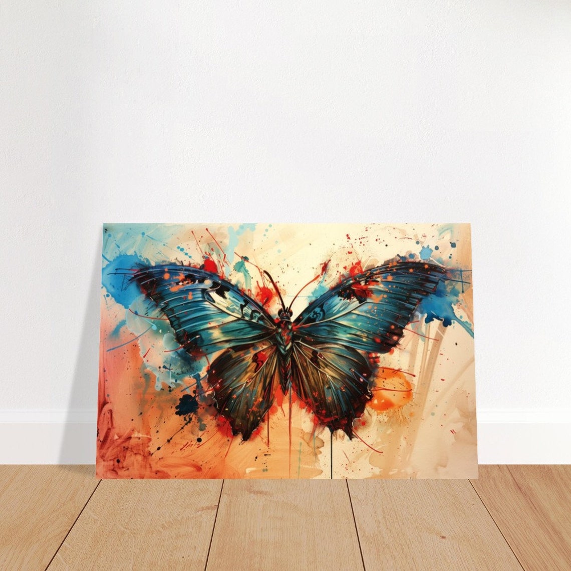 Microcosm Collection Butterfly Vibrant Art Wall Decor Poster Art Print Abstract Illustration - Image 3