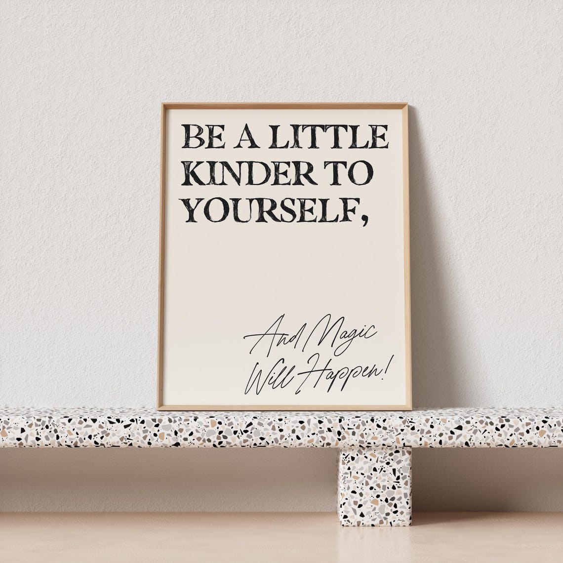 Be a Little Kinder to Yourself Gentle Affirmation Script Poster - Image 4
