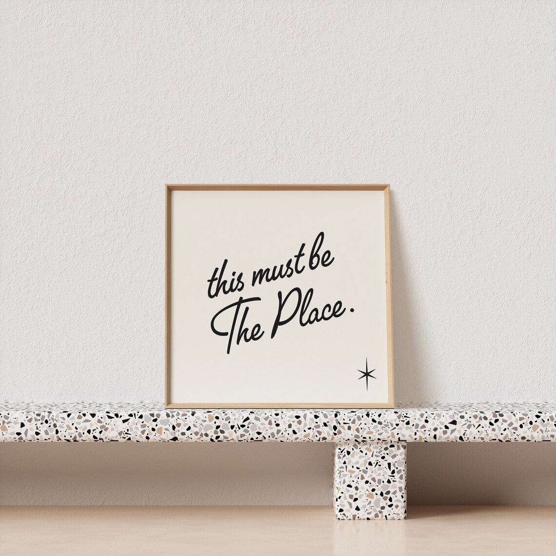 This Must Be The Place 50s Typography Poster - Image 2