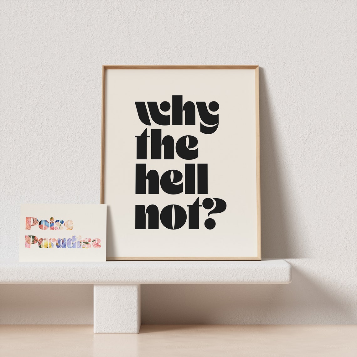 Why the Hell Not Bold Retro Quote Poster for Bold Decision Makers - Image 4