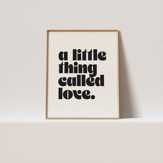 Retro Poster A Little Thing Called Love Mid Century Typography A Must For Your Gallery Wall Only A Click Away To Be Yours Forever