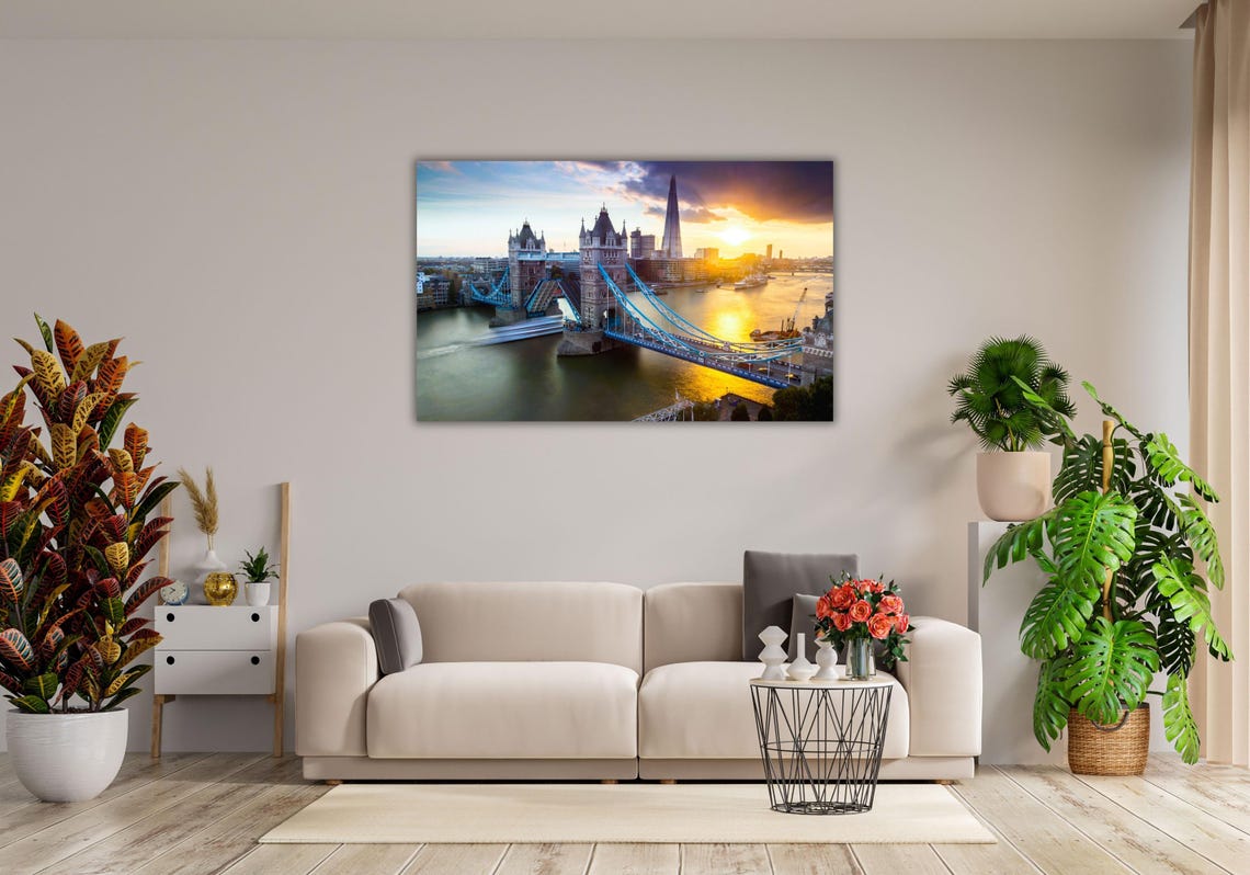 Tower Bridge London Sunset Thames River with The Shard Skyline Poster - Image 3