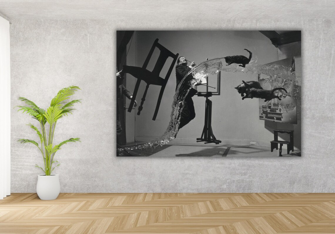 Salvador Dali Atomicus Philippe Halsman Surreal Portrait Photo Poster - Image 3