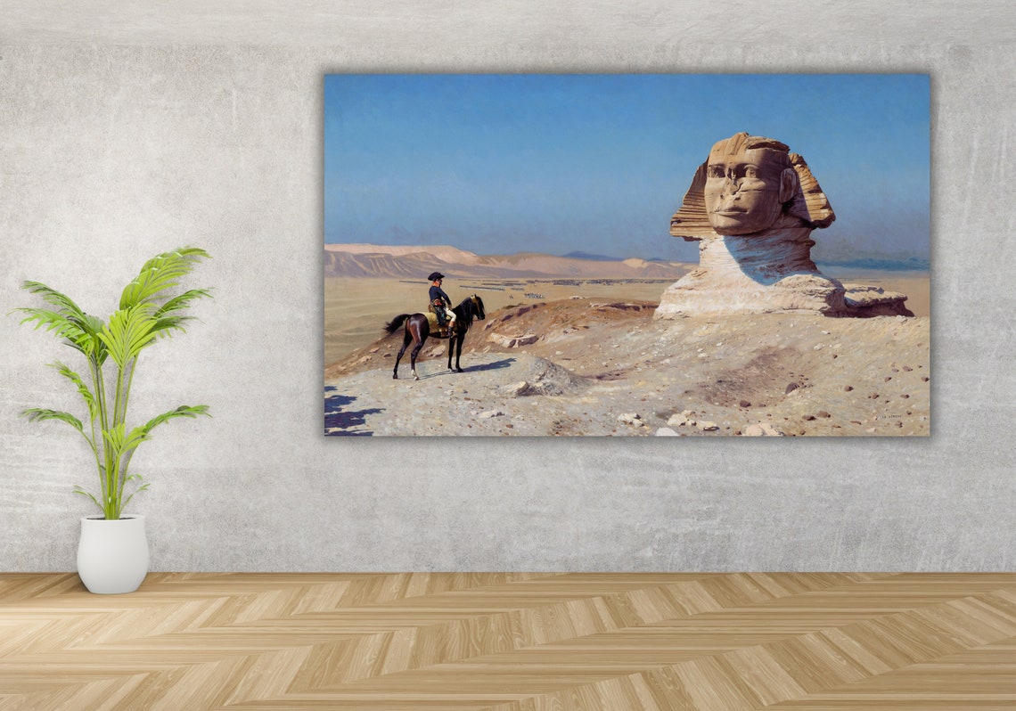 Gerome Napoleon Before the Sphinx Egypt Orientalist Classic Art Poster - Image 2