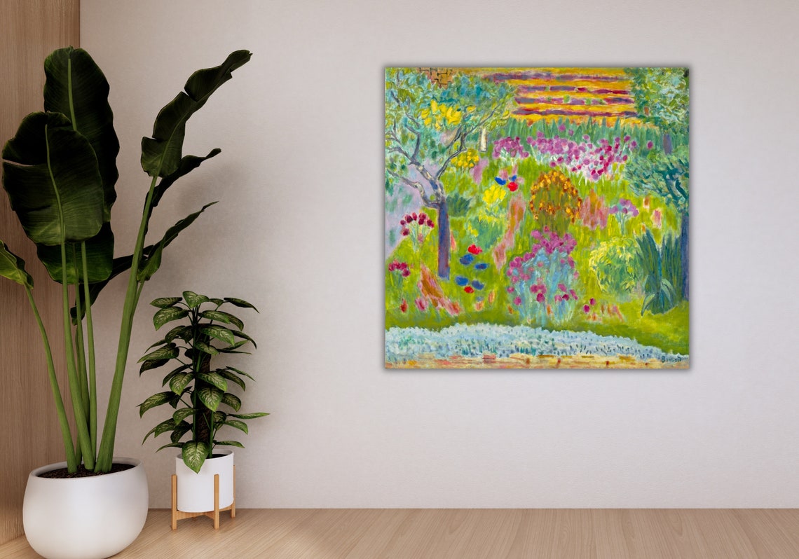 Pierre Bonnard Flower Garden Lush Impressionist Painting Poster - Image 2