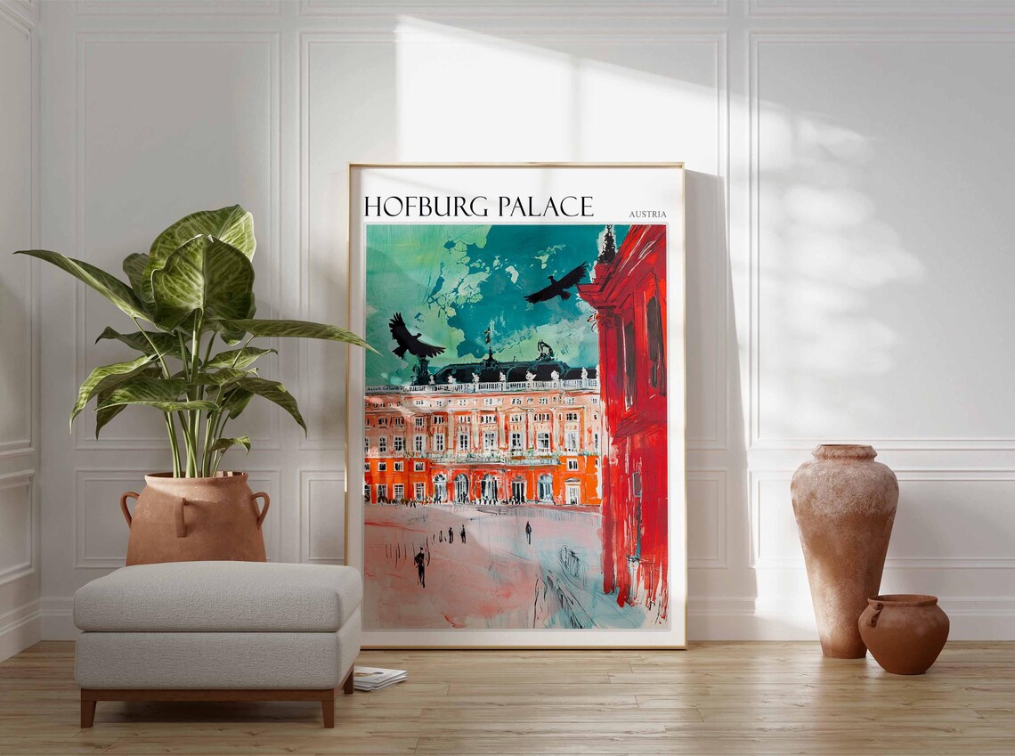 Hofburg Palace Austria Soaring Eagles Palace Square Art Poster - Image 2