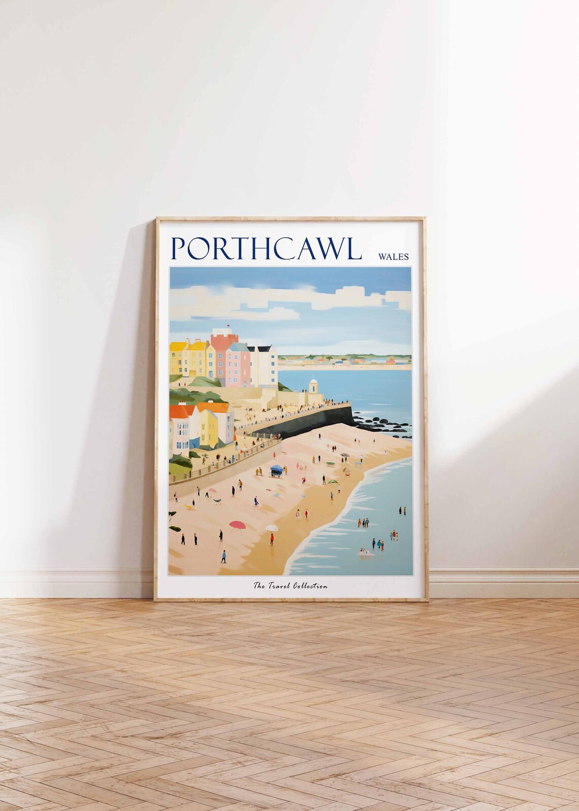 Porthcawl Wales Beach Seafront Grand Hotel Buildings Travel Poster - Image 2