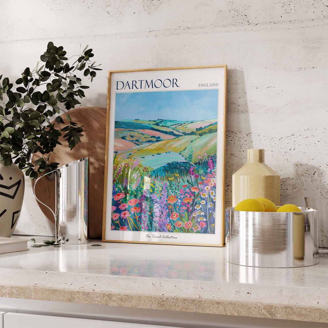 Dartmoor Poster England Travel Print Dartmoor Travel Art Dartmoor Wall Art England Travel Dartmoor Home Decor Dartmoor Travel Gift - Image 3