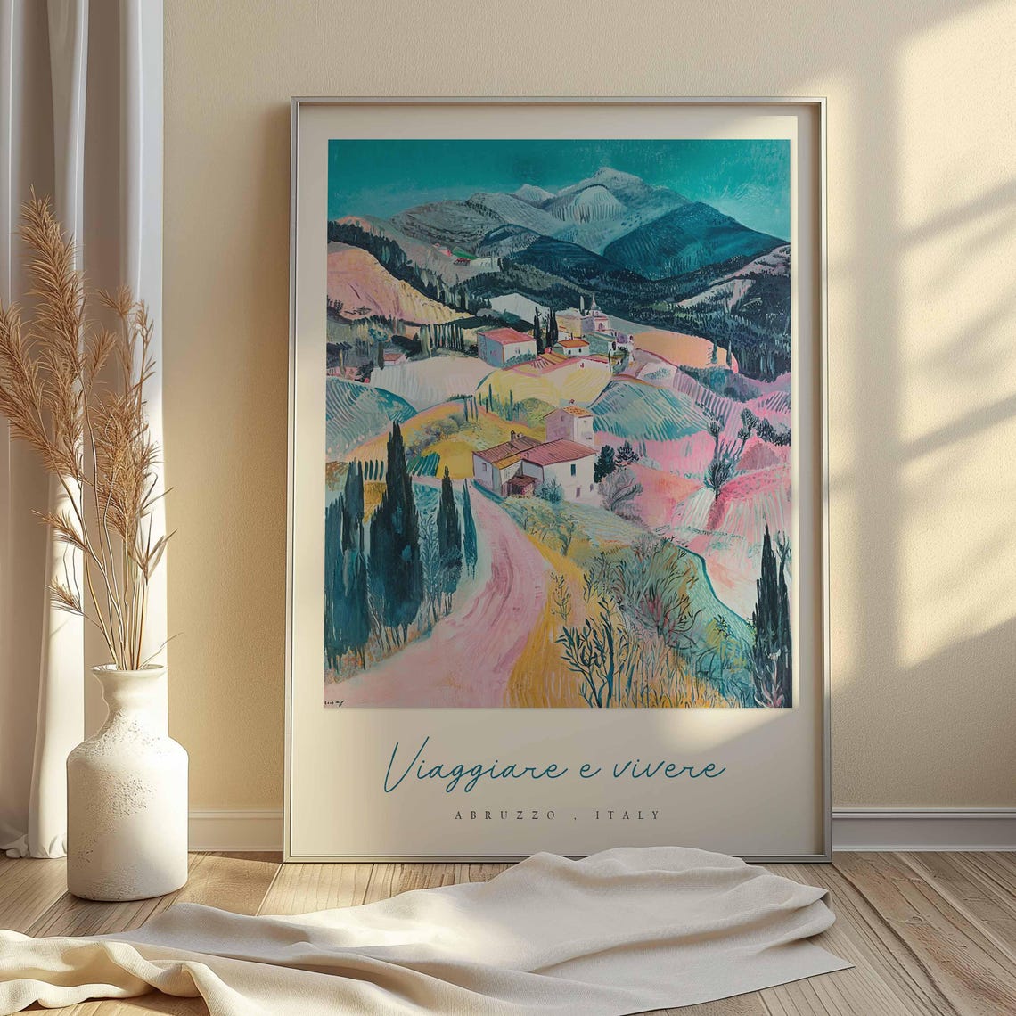 Abruzzo Poster Italian Travel Print Abruzzo Travel Art Abruzzo Wall Art Italy Art Italy Travel Decor Italian Travel Gift - Image 2