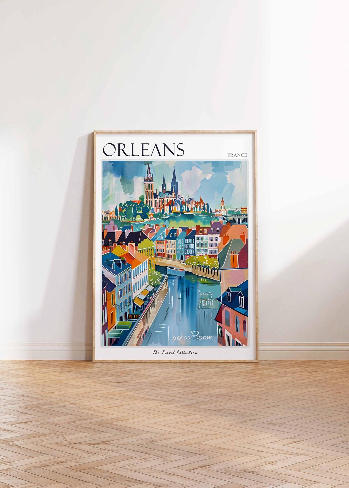 Orlans Poster France Travel Print French Decor Europe European Wall Art City Gift - Image 3