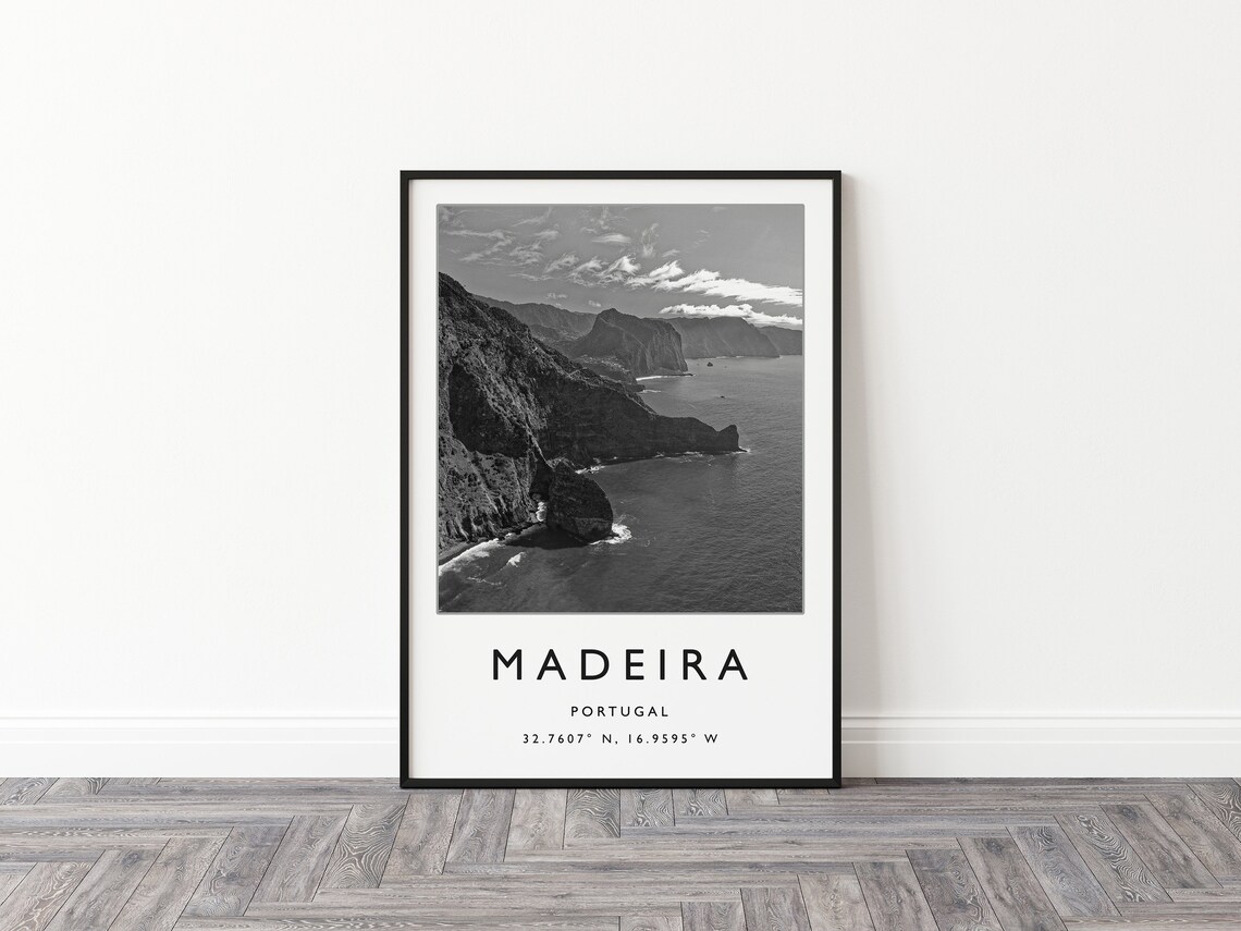 Madeira Travel Poster, Portugal Beach Art Print - Image 2