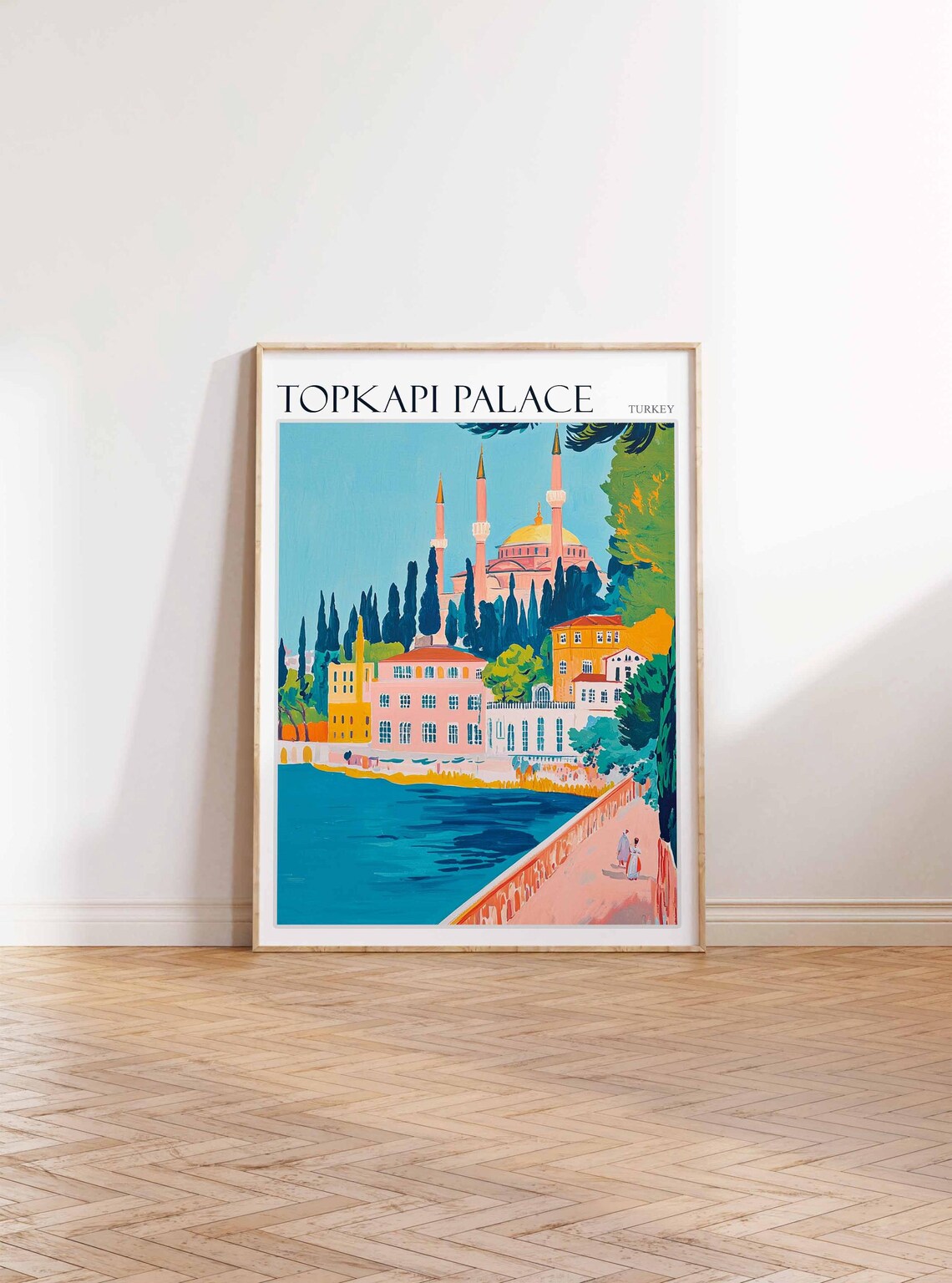 Topkapi Palace Poster Topkapi Palacetravel Print Islamic Wall Art Tropical Decor Botanical Print Turkey Gift Topkapi Palace Wall Art - Image 2