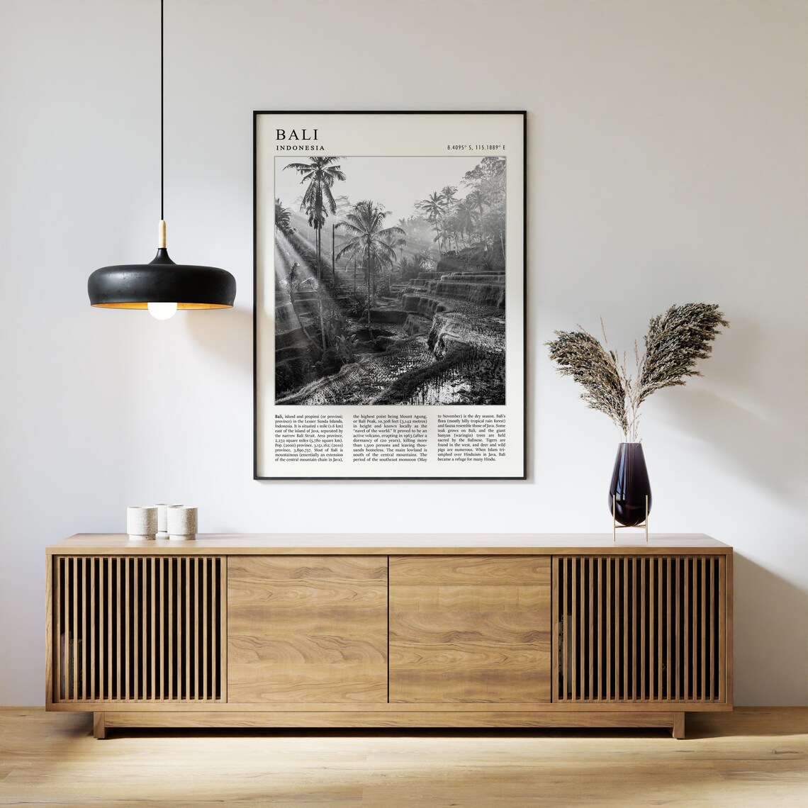 Bali Vintage Travel Poster, Indonesia Travel Art Print - Image 3