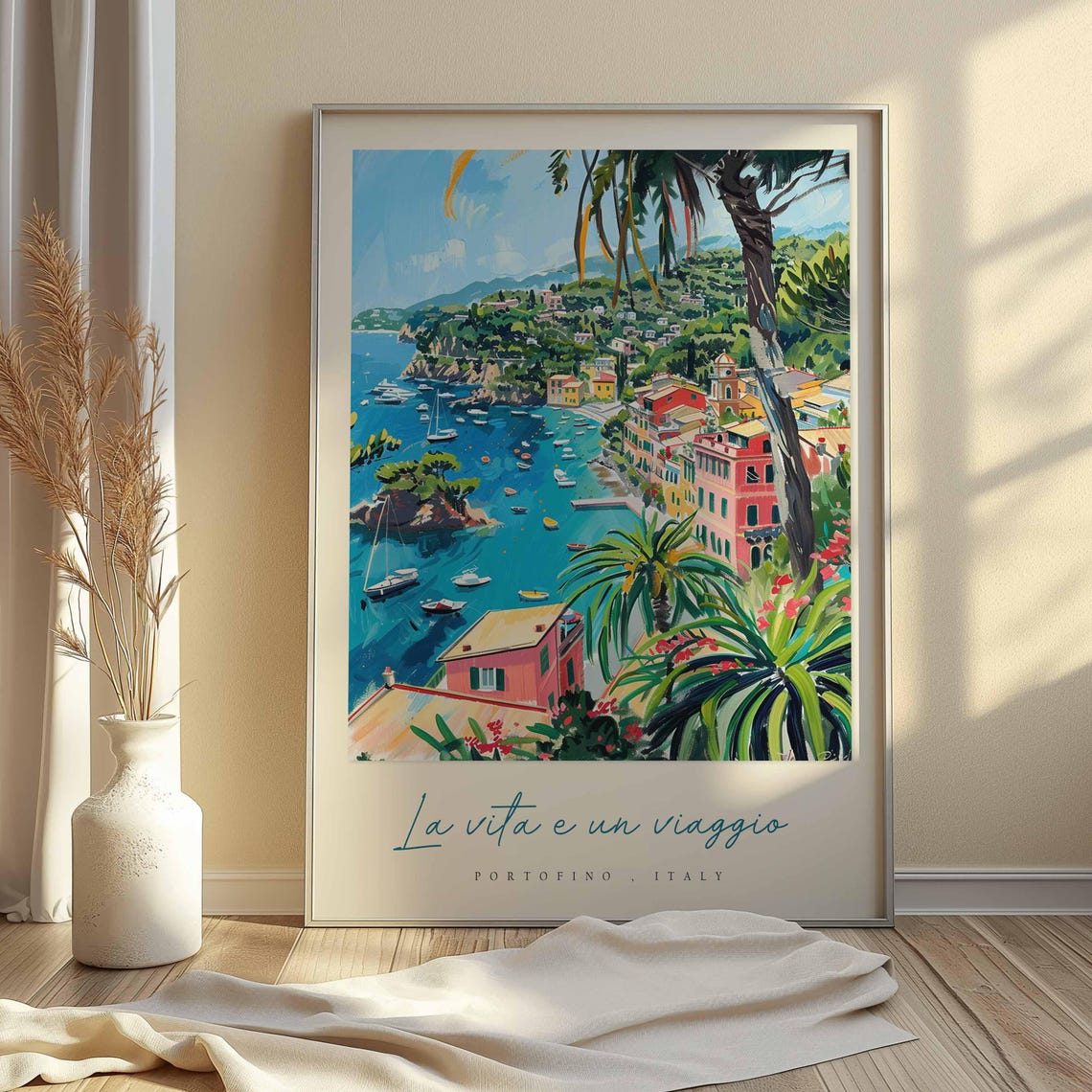 Portofino Poster Italian Travel Print Portofino Travel Art Portofino Wall Art Italy Art Italy Travel Decor Italian Travel Gift - Image 2