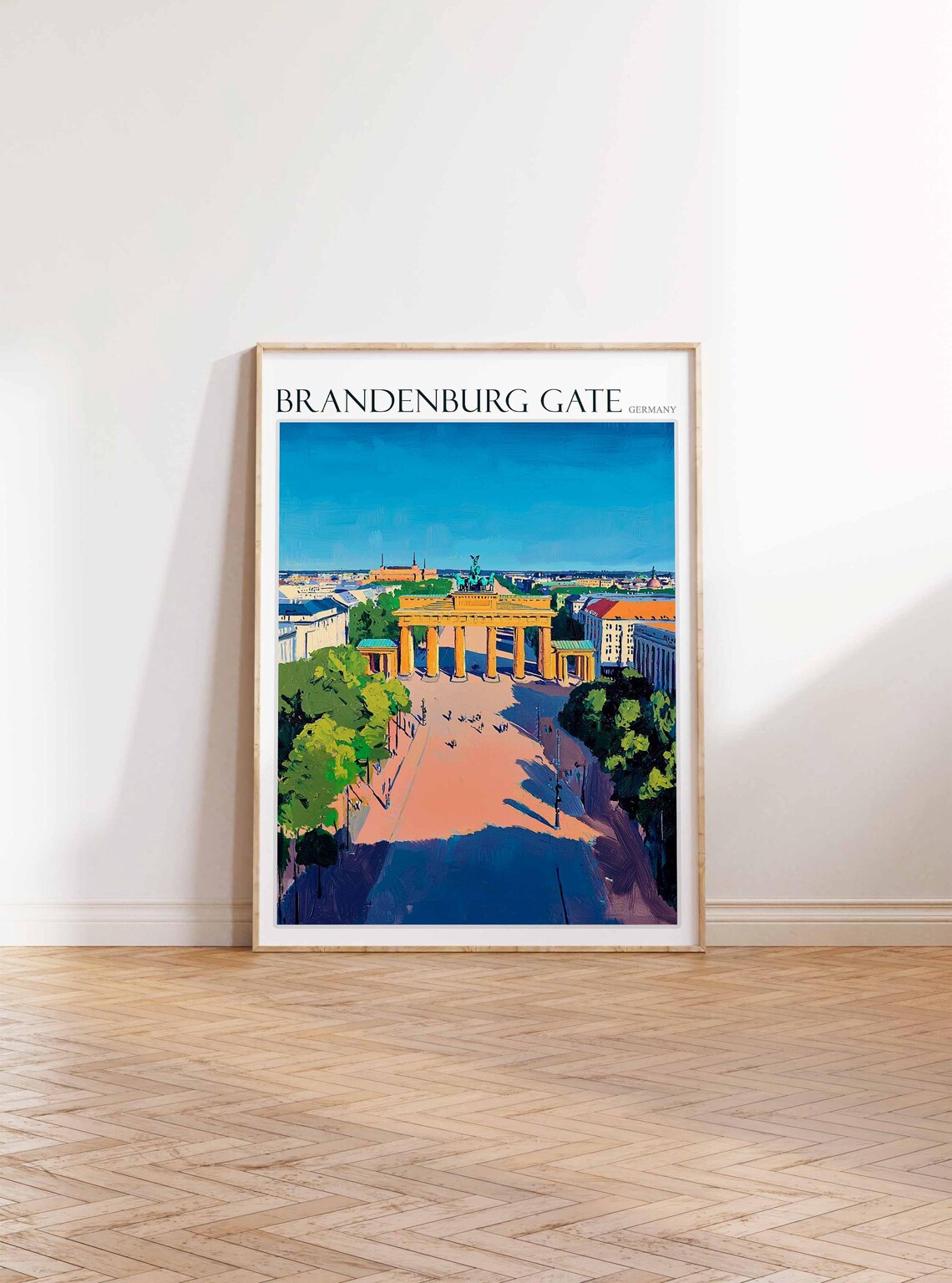 Brandenburg Gate Poster Germany Travel Print Europe Travel Poster European Wall Art Mountain Print Brandenburg Gate Wall Art - Image 3