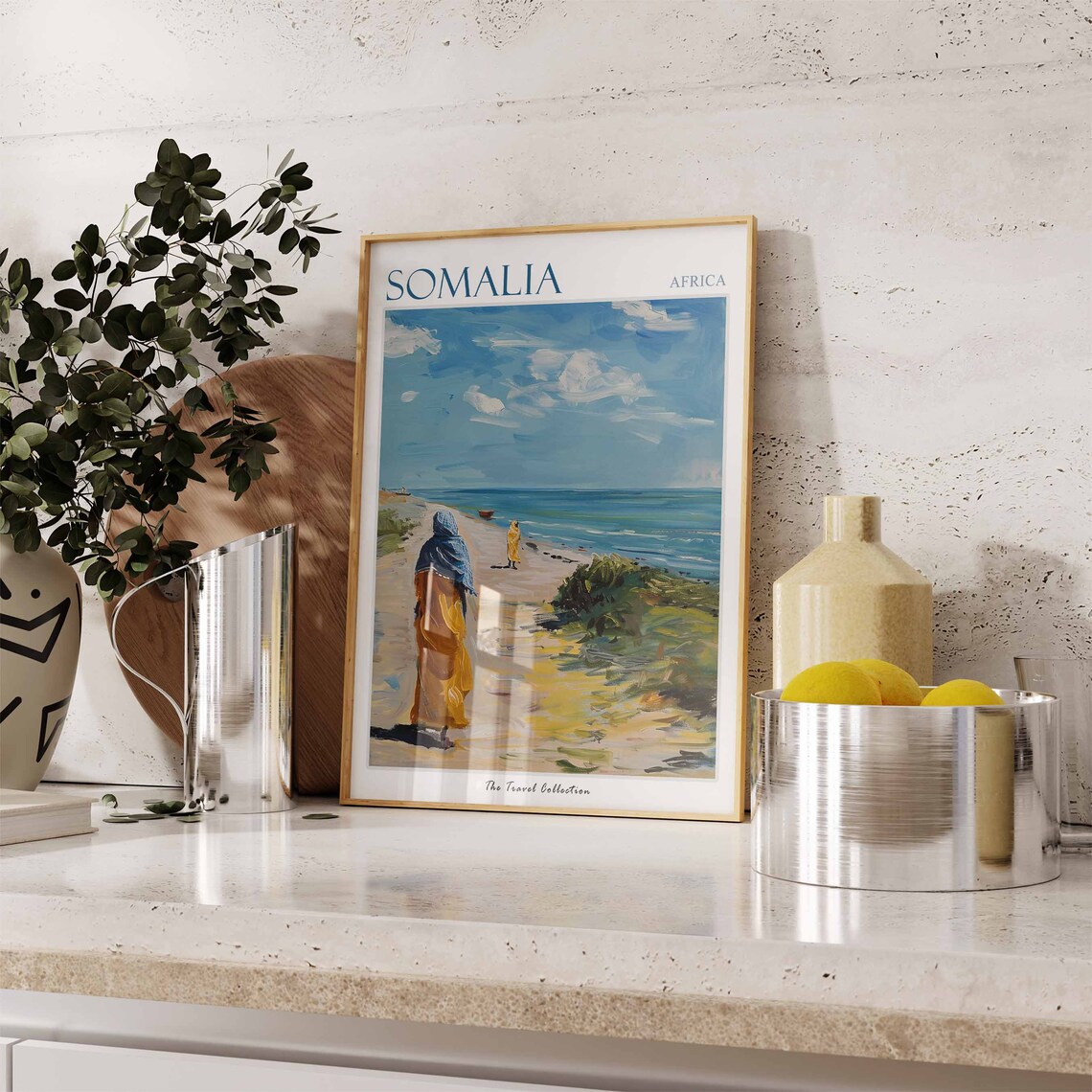 Somalia Travel Poster, Tropical Botanical Decor - Image 3