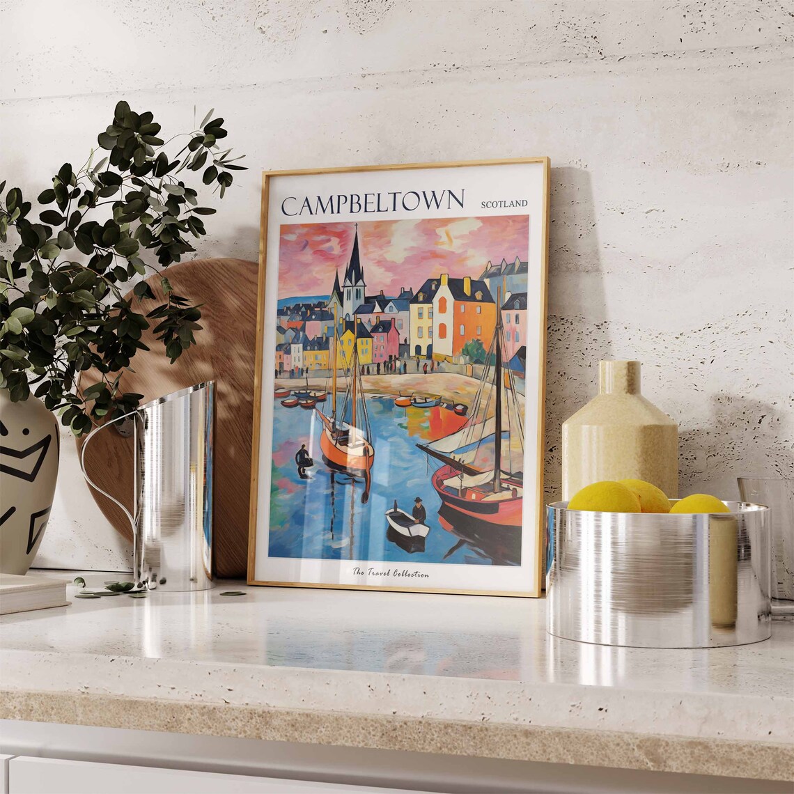 Campbeltown Travel Poster, Scottish Coastal Decor - Image 2