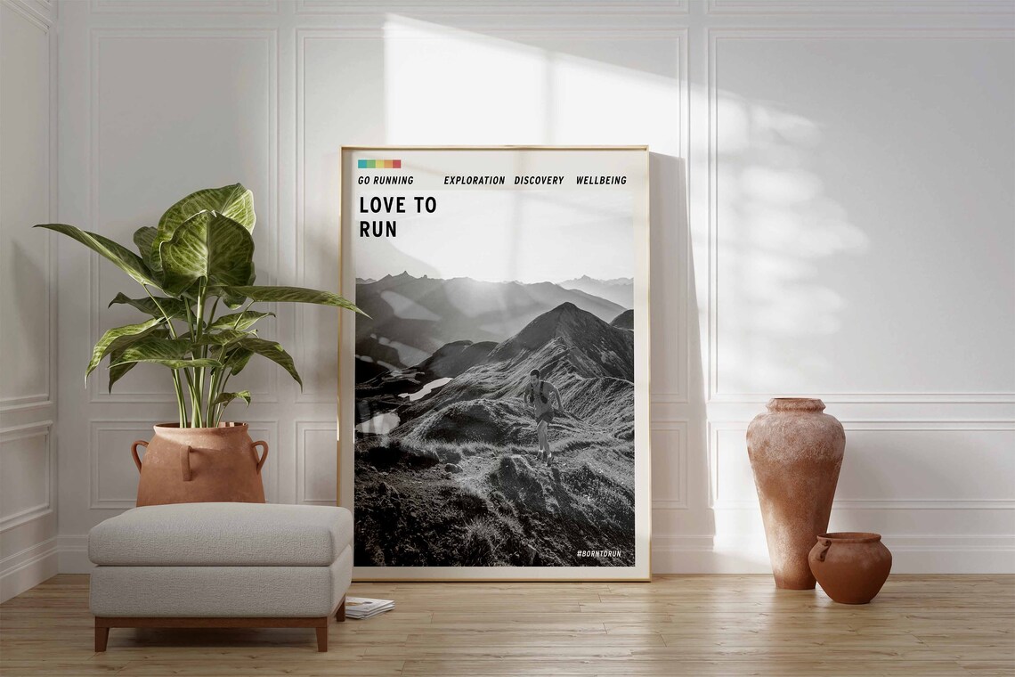 Running Adventure Wall Art Print For Runners - Image 2