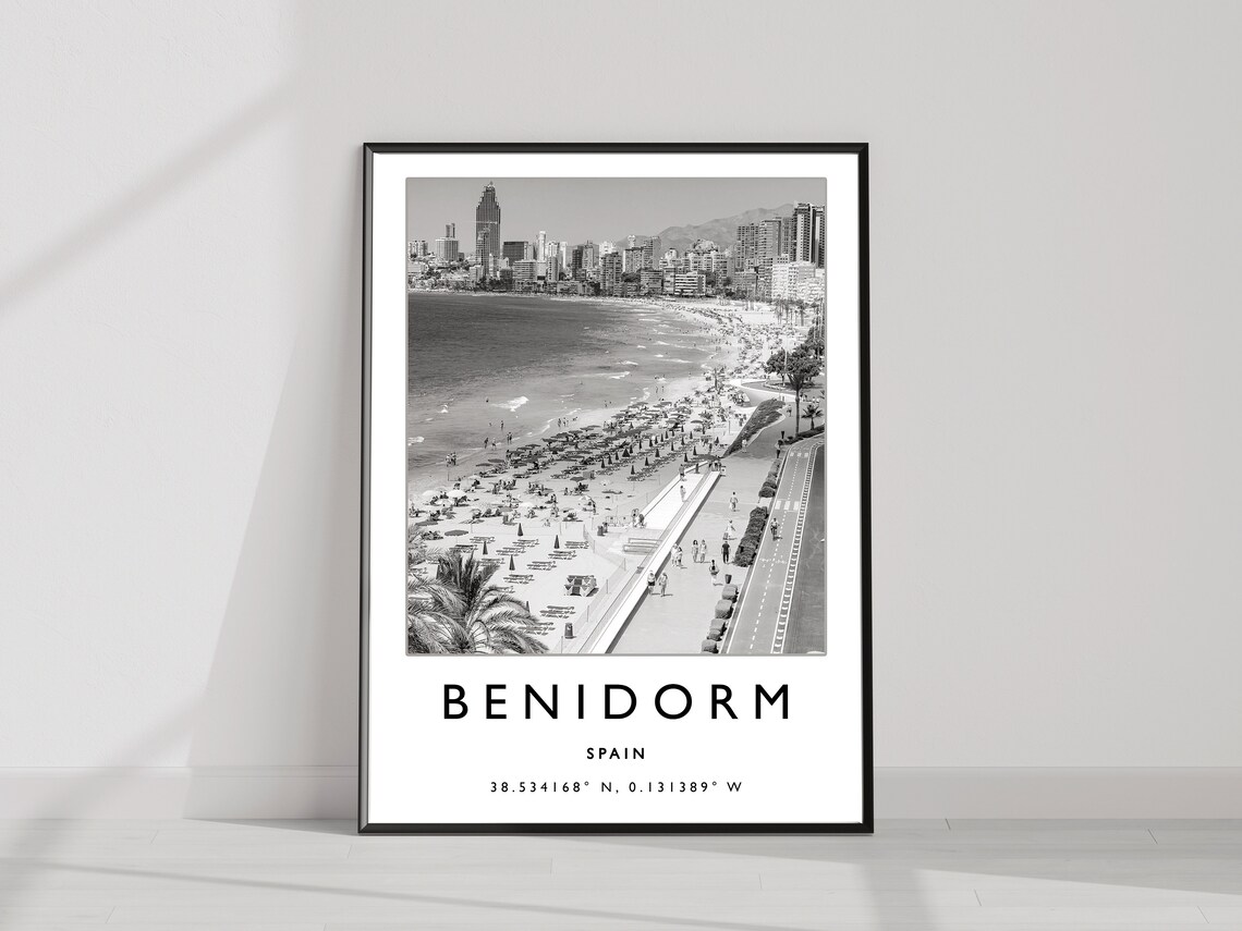 Benidorm Travel Poster, Spain Travel Art Print - Image 2