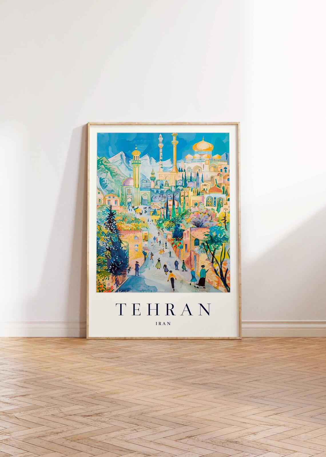 Tehran Travel Poster, Iranian City Travel Print - Image 2