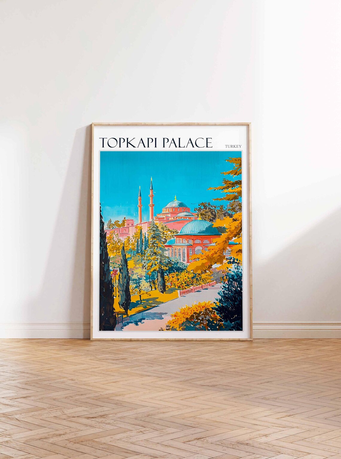 Topkapi Palace Poster Topkapi Palacetravel Print Islamic Wall Art Tropical Decor Botanical Print Turkey Gift Topkapi Palace Wall Art - Image 2