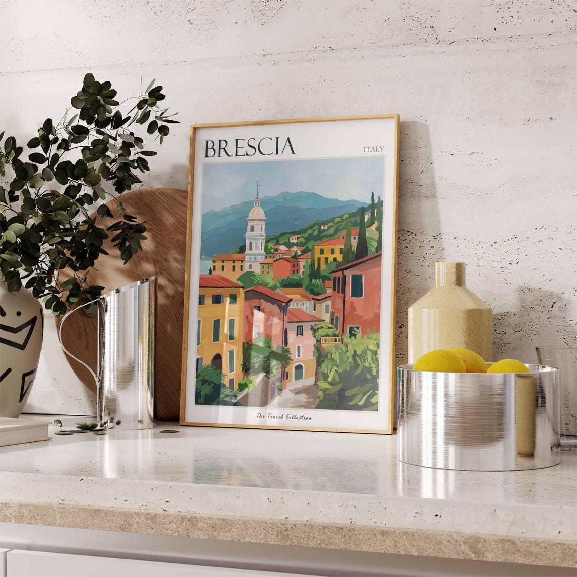 Brescia Poster Italian Travel Print Brescia Travel Art Brescia Wall Art Italian Travel Brescia Home Decor Brescia Travel Gift - Image 3