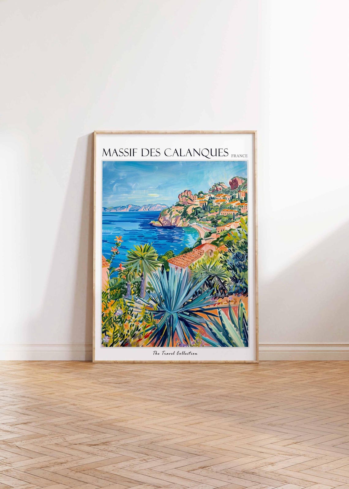Massif Des Calanques Poster France Travel Print French Decor Europe Travel Poster European Wall Art Massif Des Calanques Travel Poster - Image 2