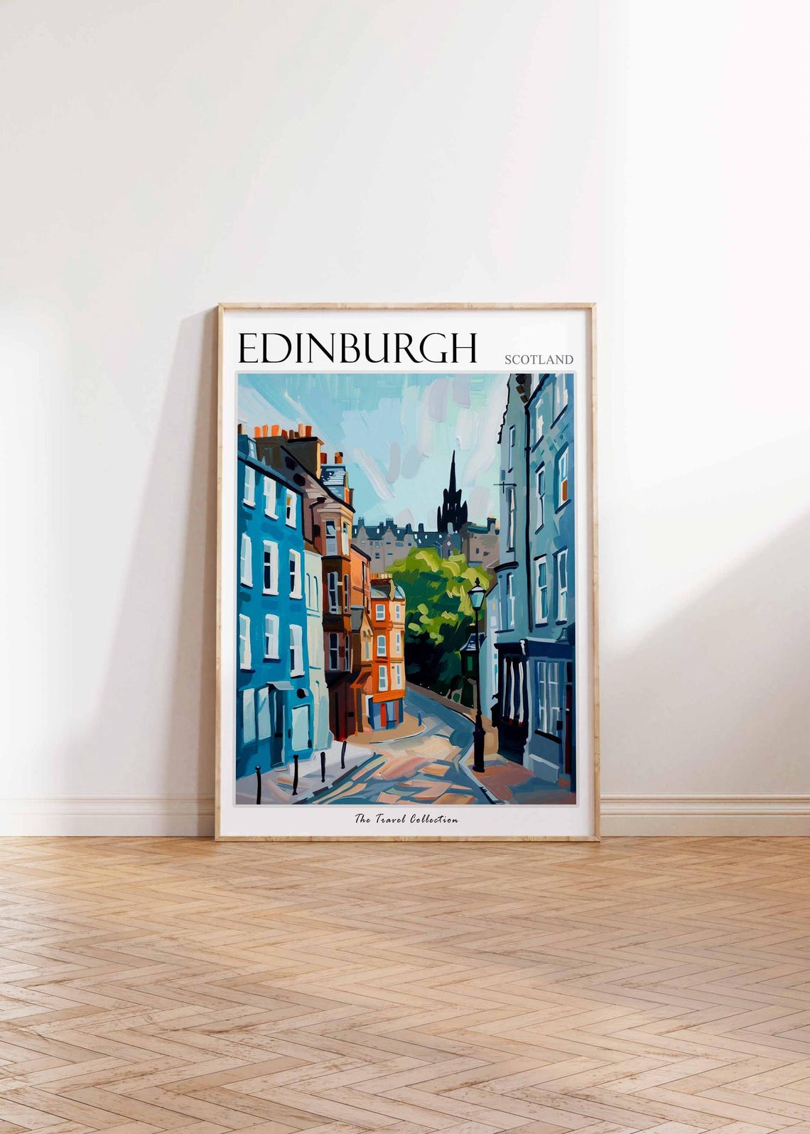 Edinburgh Poster Scotland Travel Print Scottish Decor United Kingdom Travel Poster City Print Edinburgh Gift Edinburgh Travel Poster - Image 2