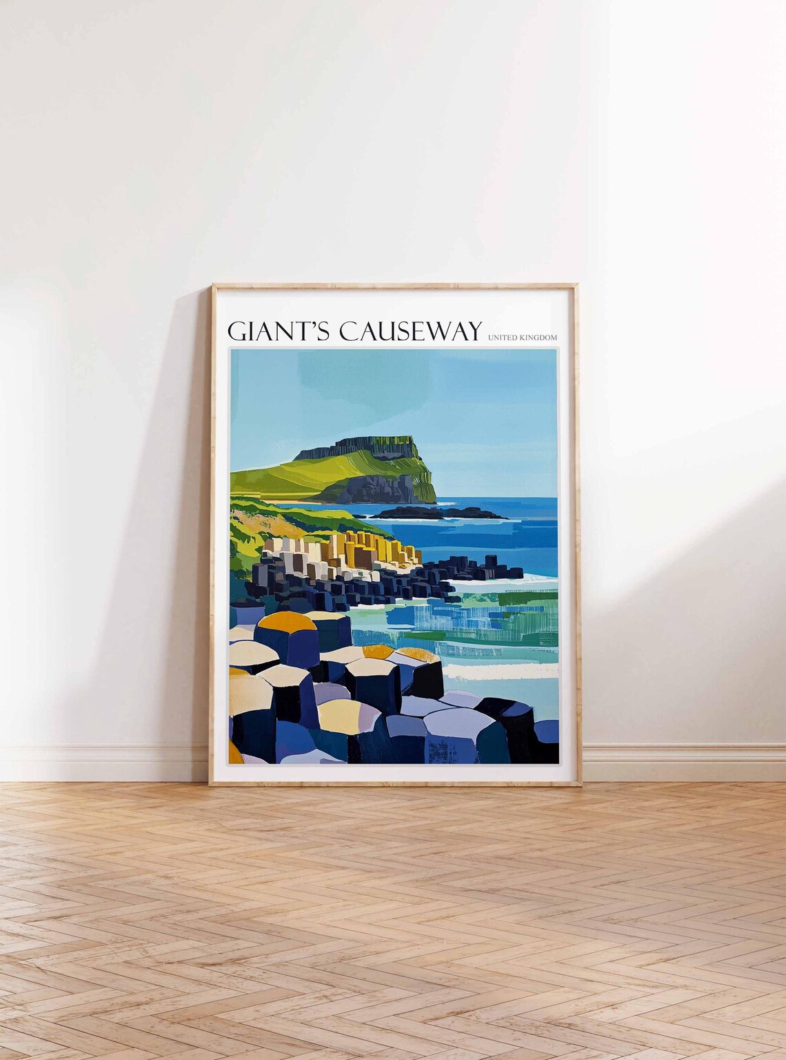Giants Causeway United Kingdom Columns Bay Headland Art Poster - Image 3