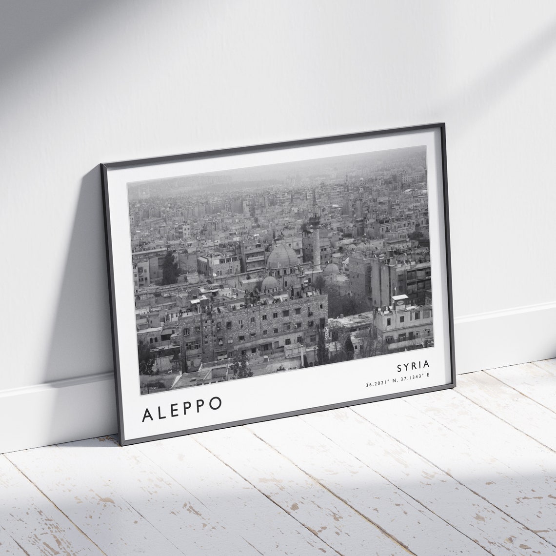 Aleppo Travel Print Aleppo Travel Poster Syria Travel Print Syrian Print Black And White Travel Poster Travel Art Travel Gift - Image 2