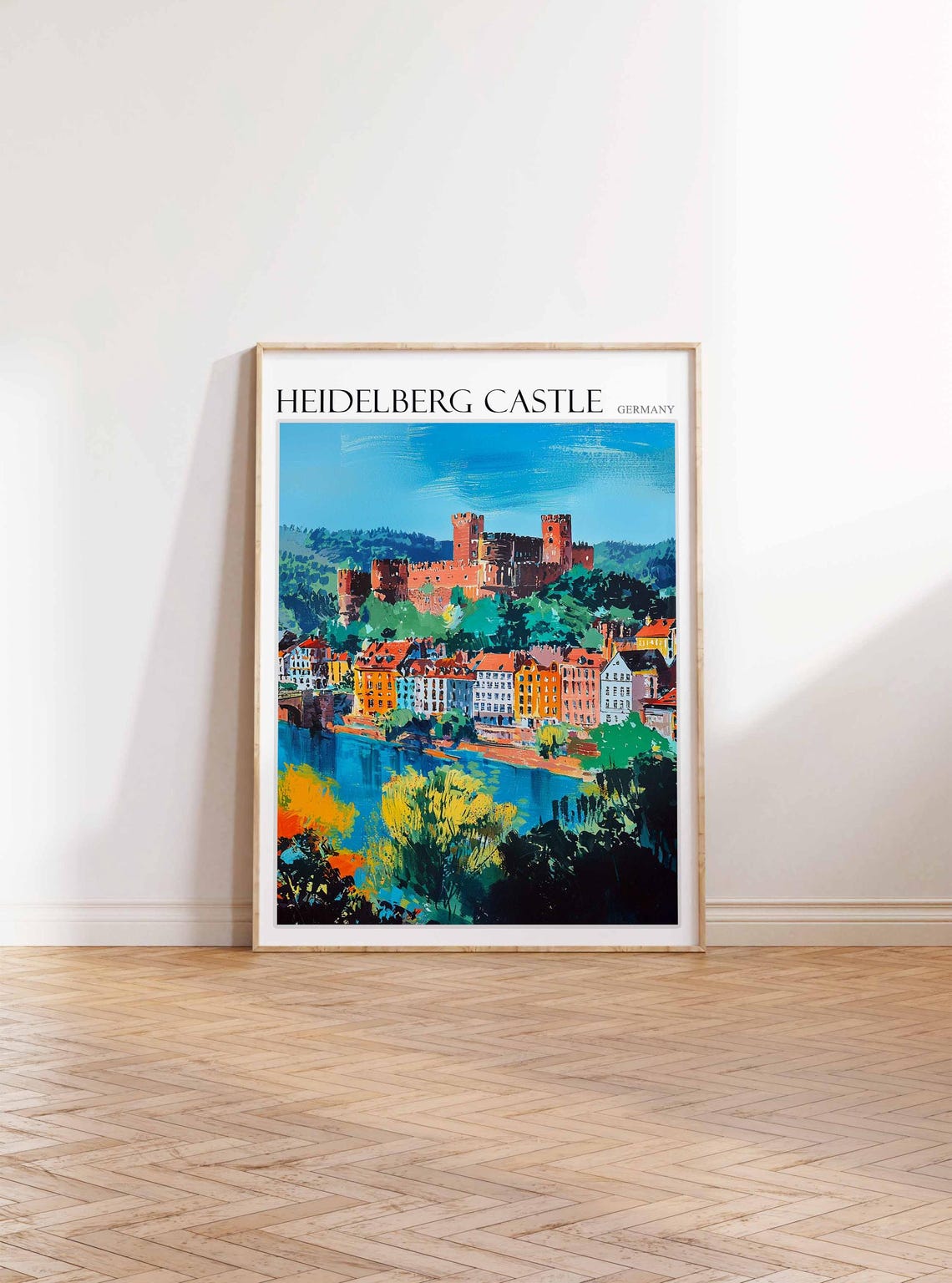Heidelberg Castle Poster Heidelberg Castle Travel Print German Travel Poster German City Art City Print Travel Poster Travel Wall Art - Image 3