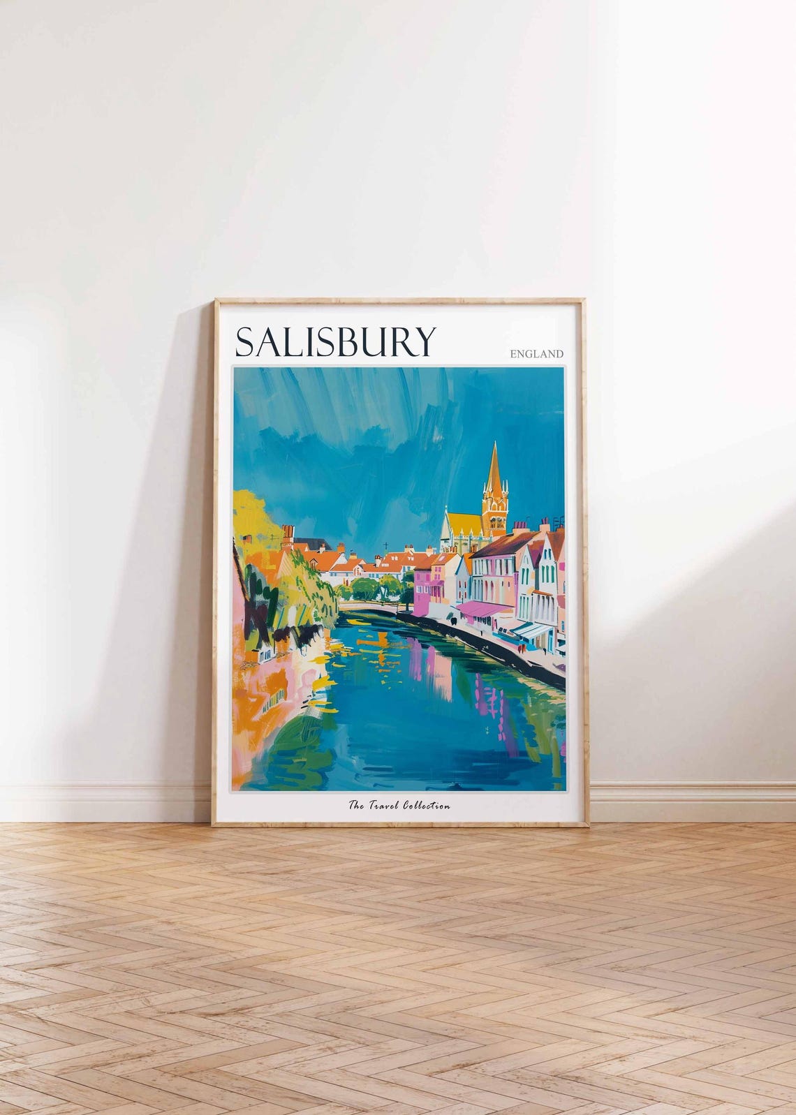Salisbury Poster England Travel Print British Decor United Kingdom Travel Poster City Print Salisbury Gift Salisbury Travel Poster - Image 2