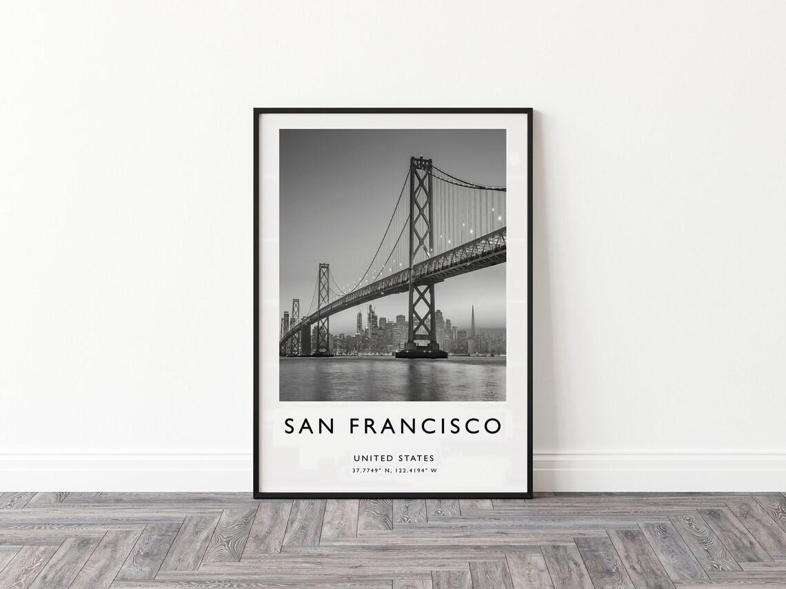 San Francisco Travel Poster, California Travel Art - Image 2